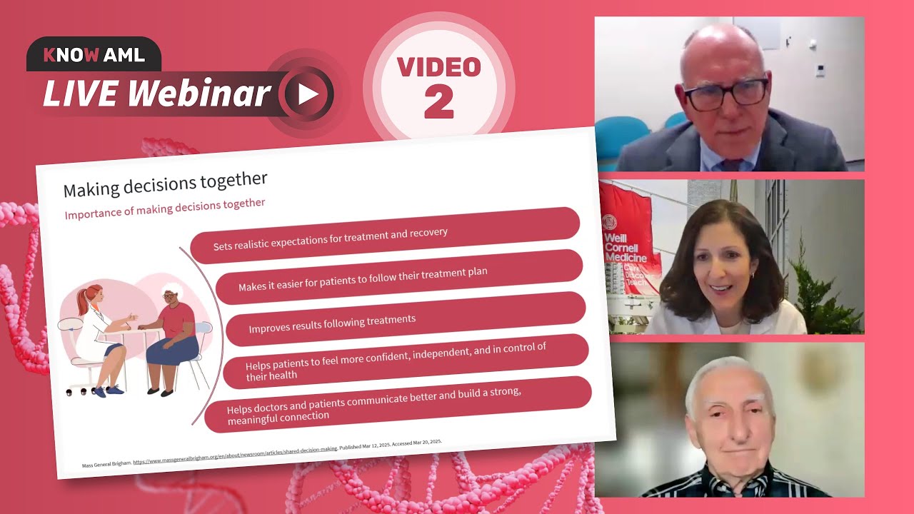 Know AML webinar | Empowering patients to ask their physician the right questions during their AML journey