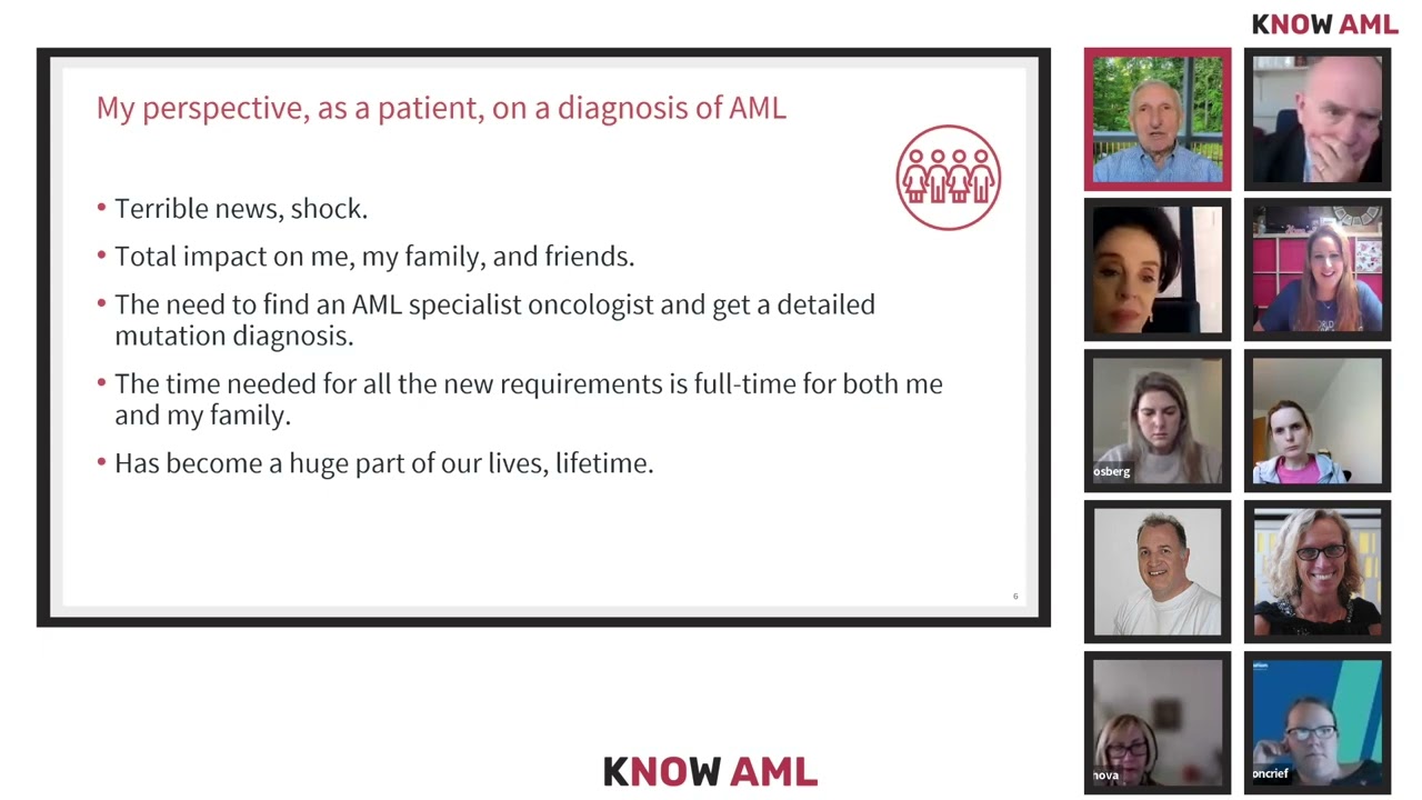 Patient-led session: Extending remission – the effects of longer-term treatment for AML